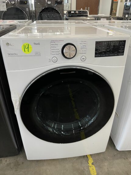 7.4 cu. ft. Ultra Large Capacity Smart wi-fi Enabled Front Load Electric Dryer with TurboSteam and Built-In Intelligence